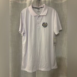 Classic Moisture Wicking White Polo Shirt for Men